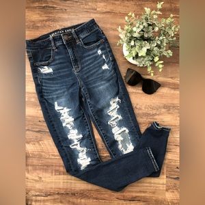 American Eagle Distressed skinny jeans